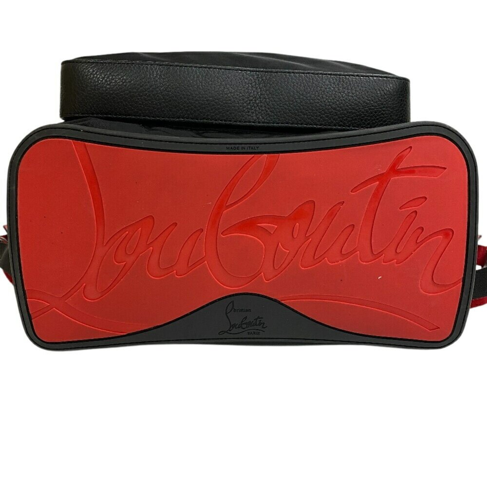 Christian Louboutin Studded Buckle Backpack, Black, Unisex - Picture 9 of 10